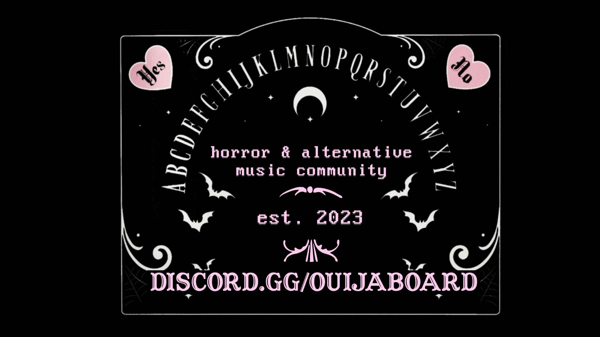 Discovery splash banner for 🖤Ouija🖤 Discord server