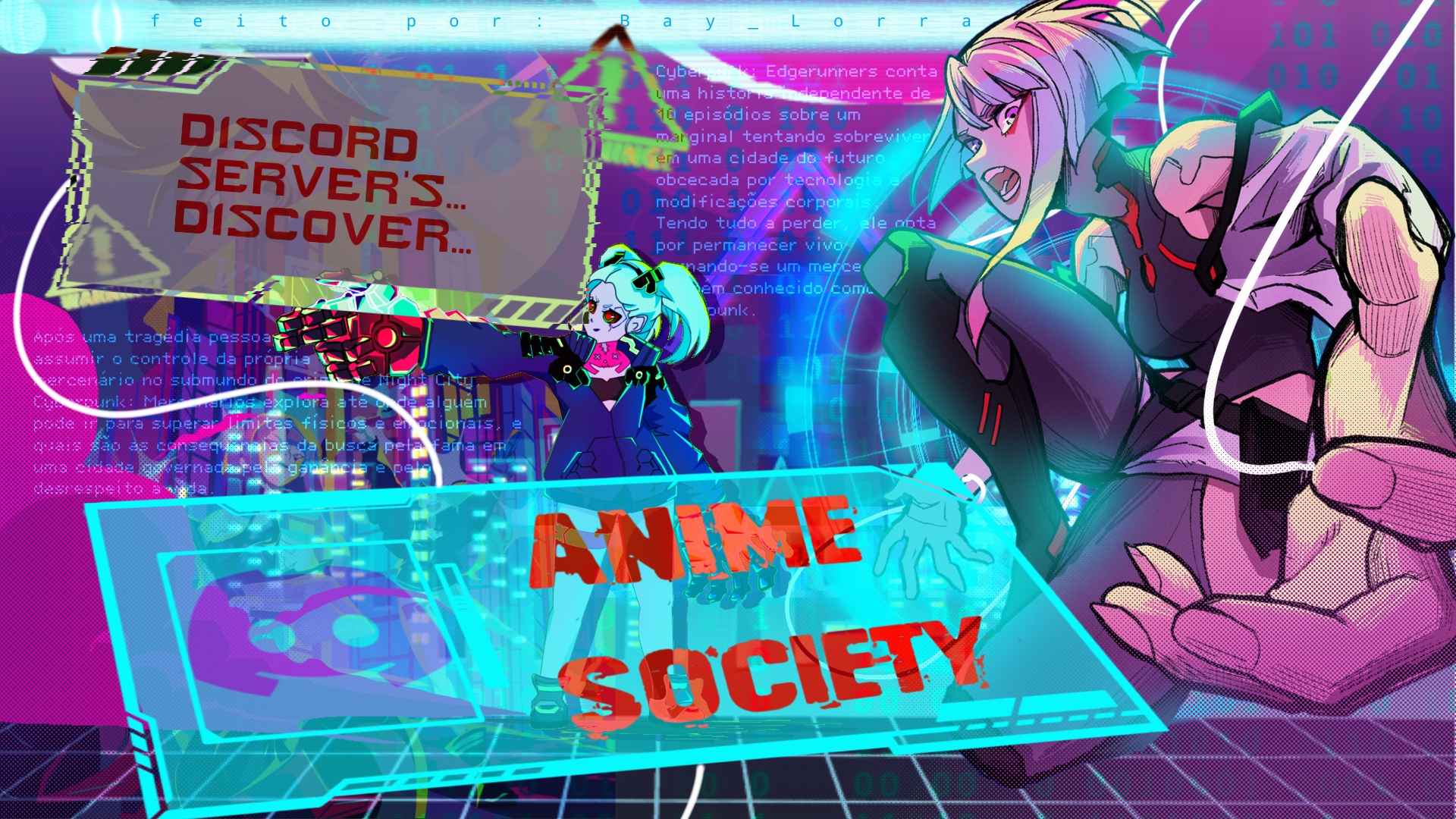 Discovery splash banner for Animes Society Brasil Discord server