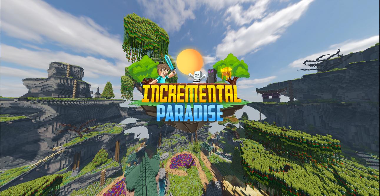 Discovery splash banner for Incremental Paradise Discord server