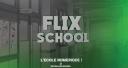 Discovery splash banner for Flix School Discord server