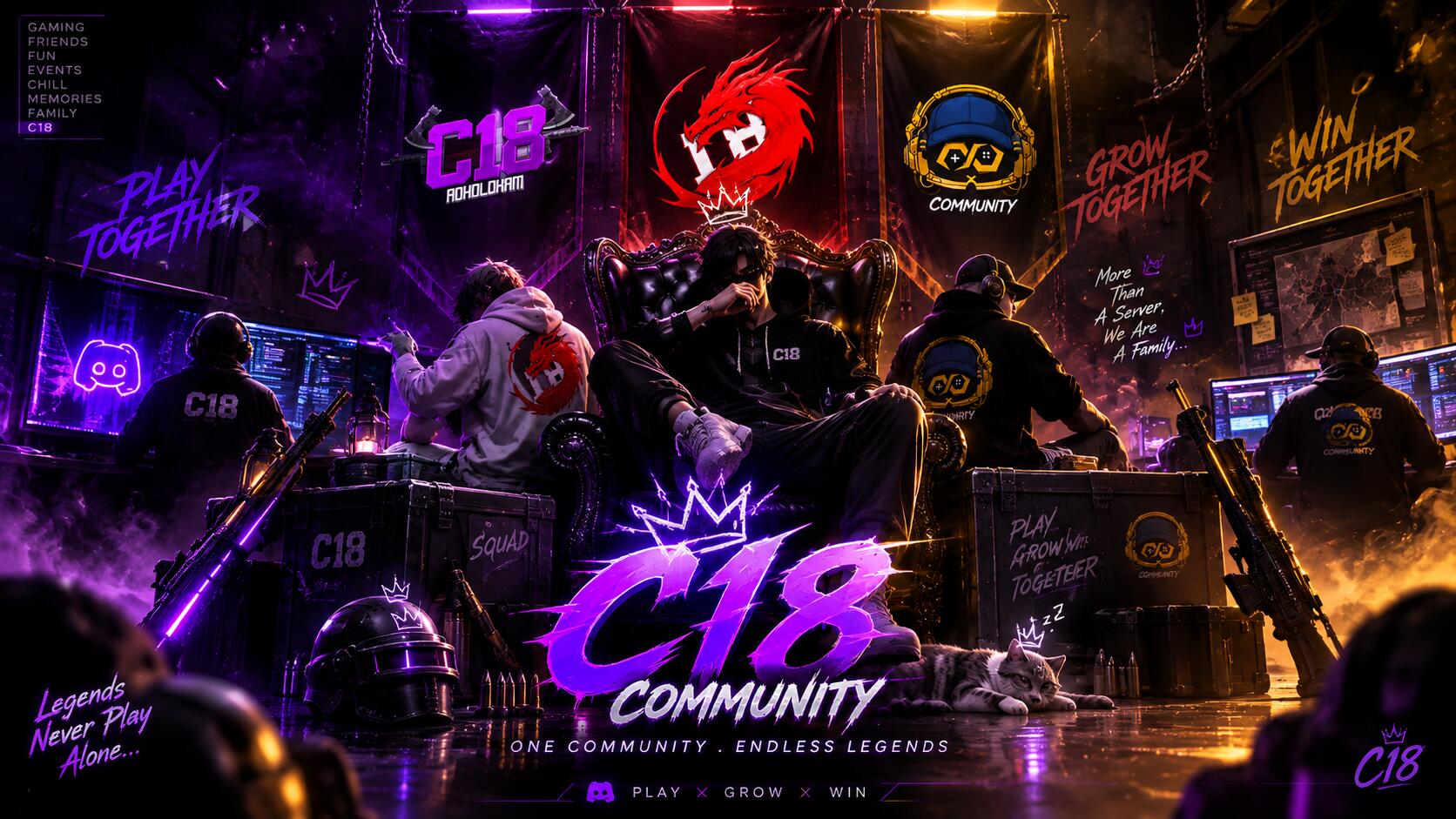 Discovery splash banner for ๐Cโโ เฒ Community๐๐ Discord server