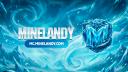Discovery splash banner for MineLandy Discord server