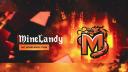 Discovery splash banner for MineLandy Discord server