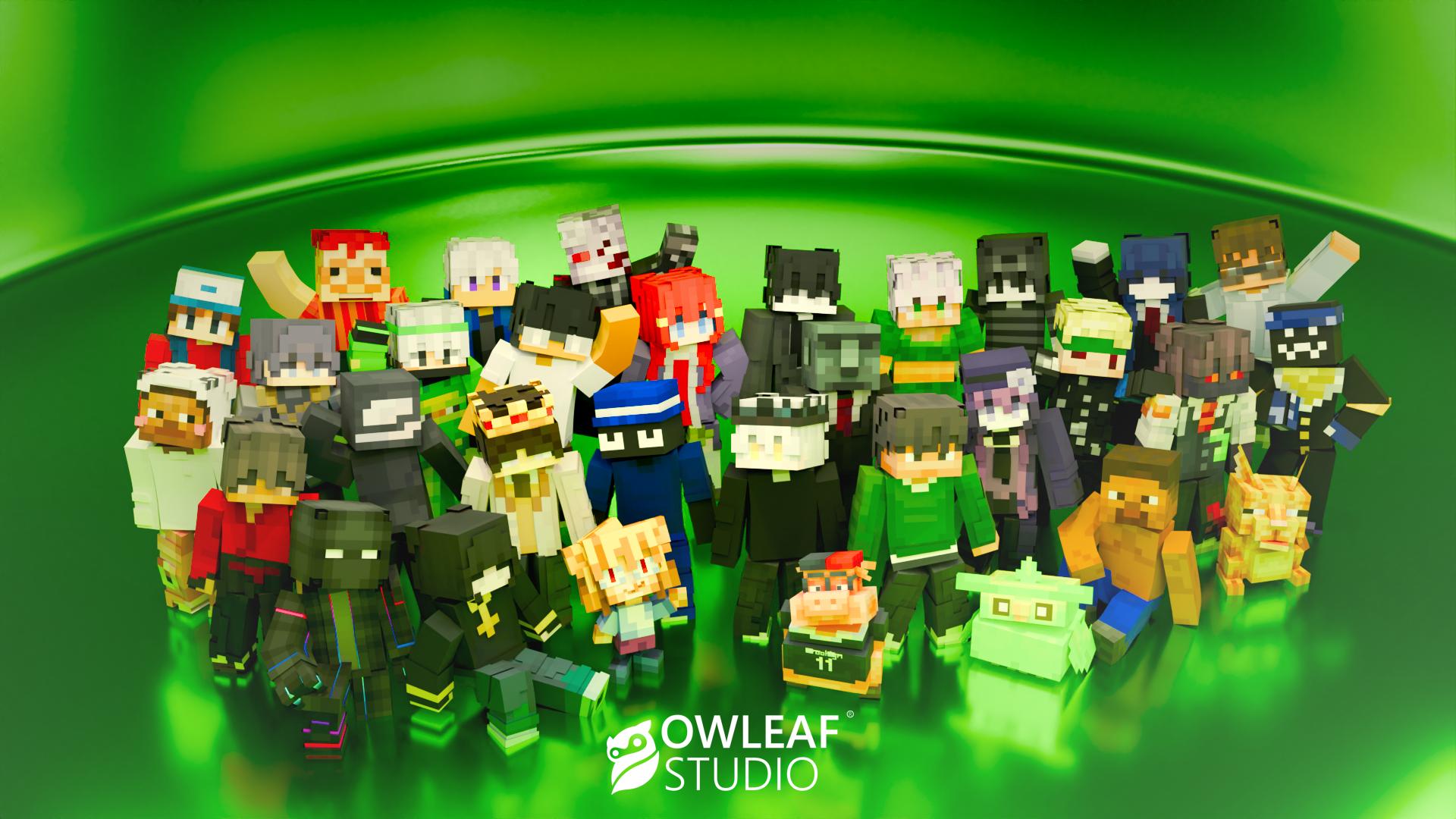 Discovery splash banner for Owleaf Studio 🍃 Discord server