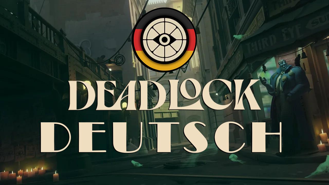 Discovery splash banner for Deadlock - Deutsch Discord server