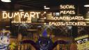 Discovery splash banner for dumfart | emoji •  sticker •  soundboards Discord server
