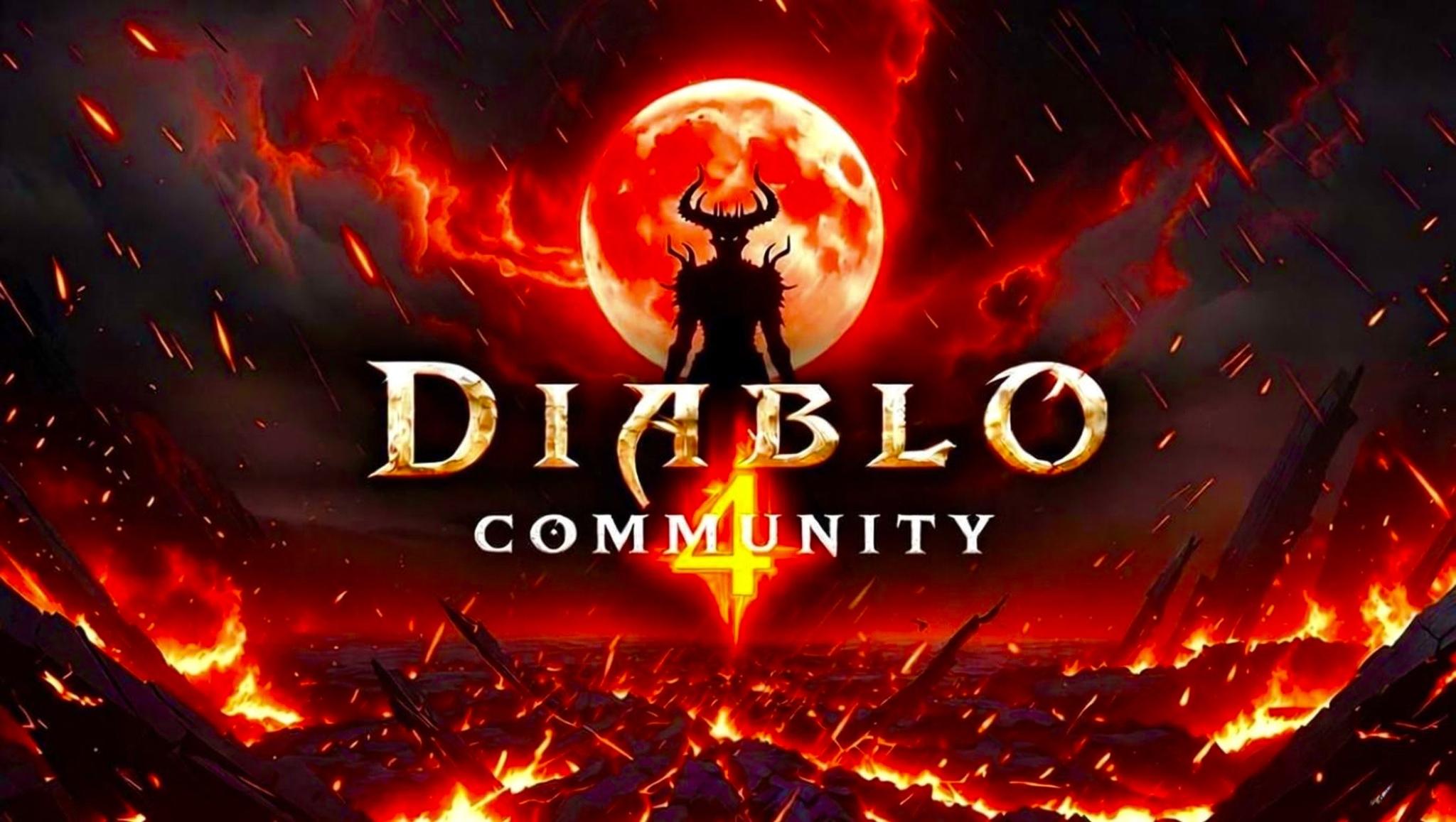 Discovery splash banner for Diablo 4 Community Discord server