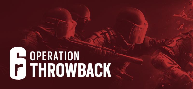 Discovery splash banner for R6S: Operation Throwback 2.0 Discord server