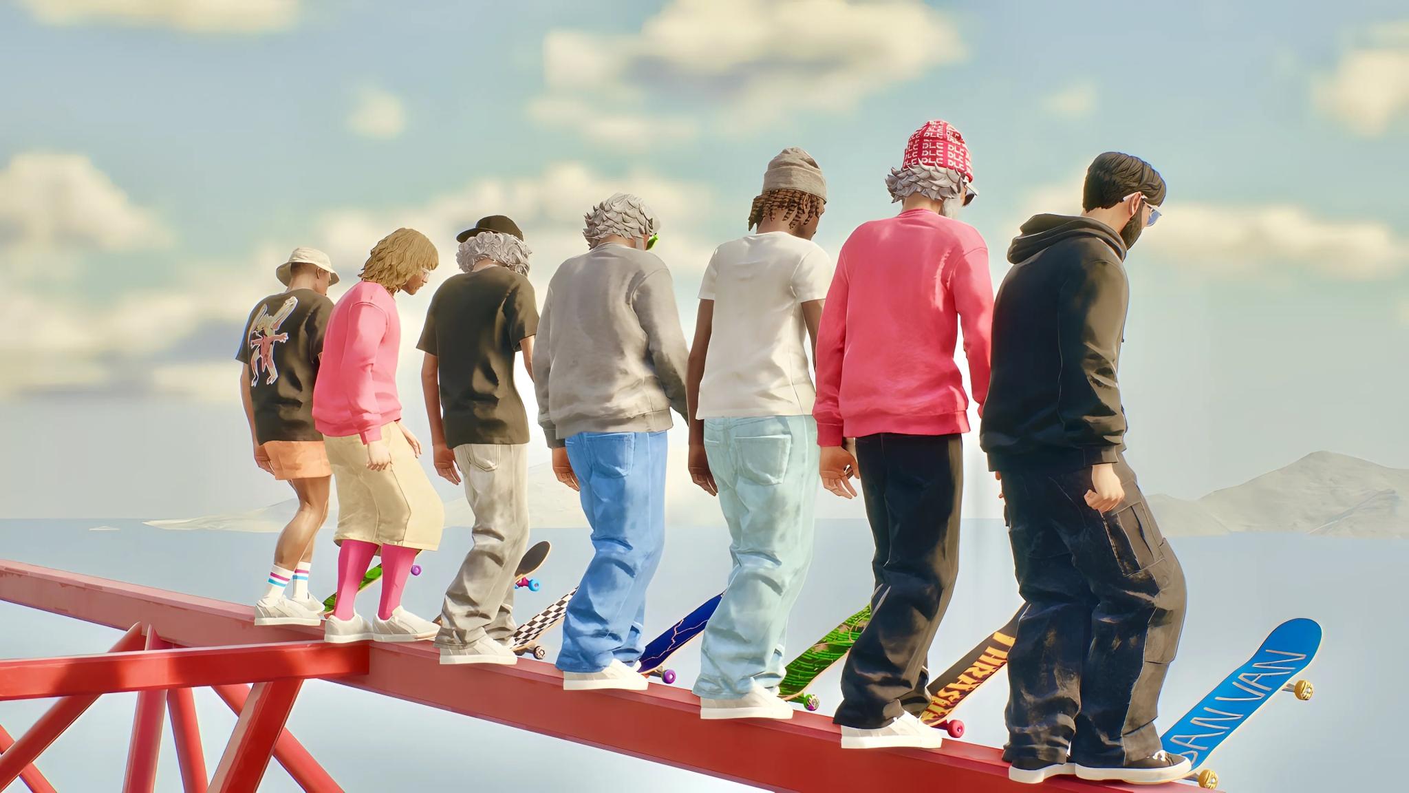 Discovery splash banner for skate. FR Discord server