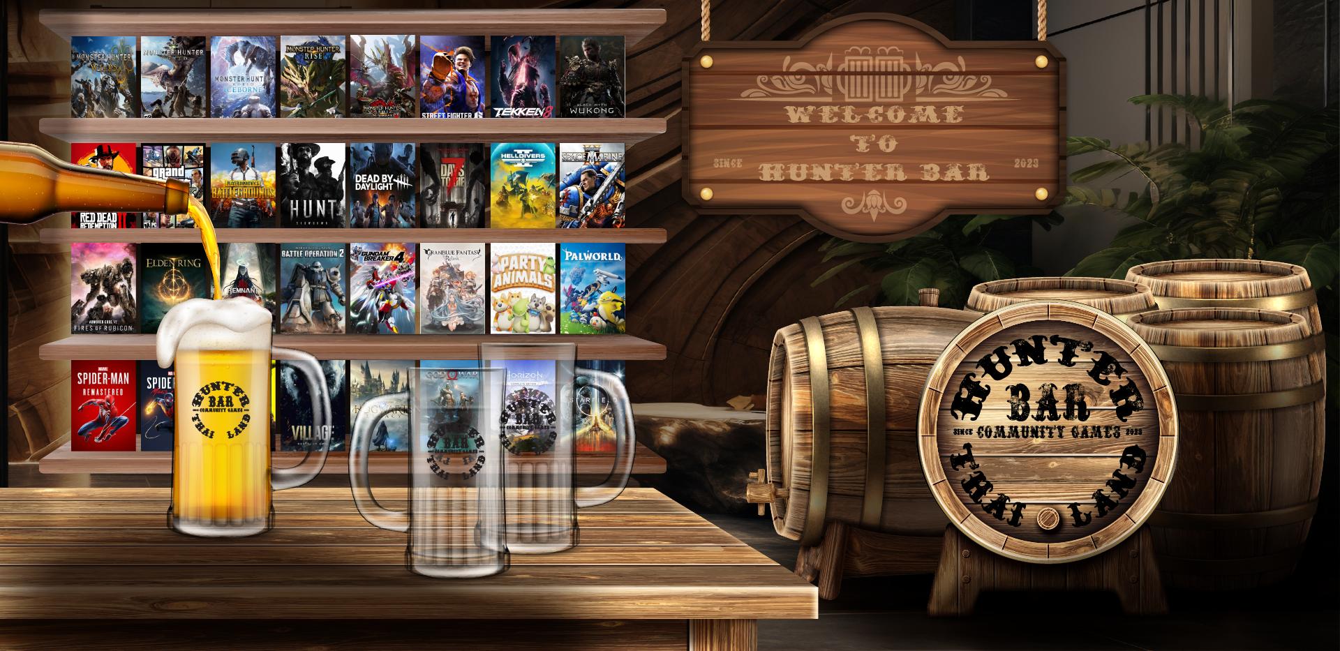 Discovery splash banner for 🍻 HUNTER BAR 🍻 Discord server
