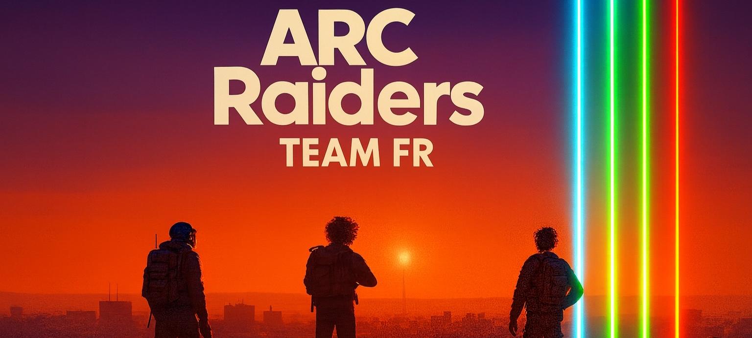 Discovery splash banner for Arc Raiders TEAM FR 🔵⚪🔴 Discord server