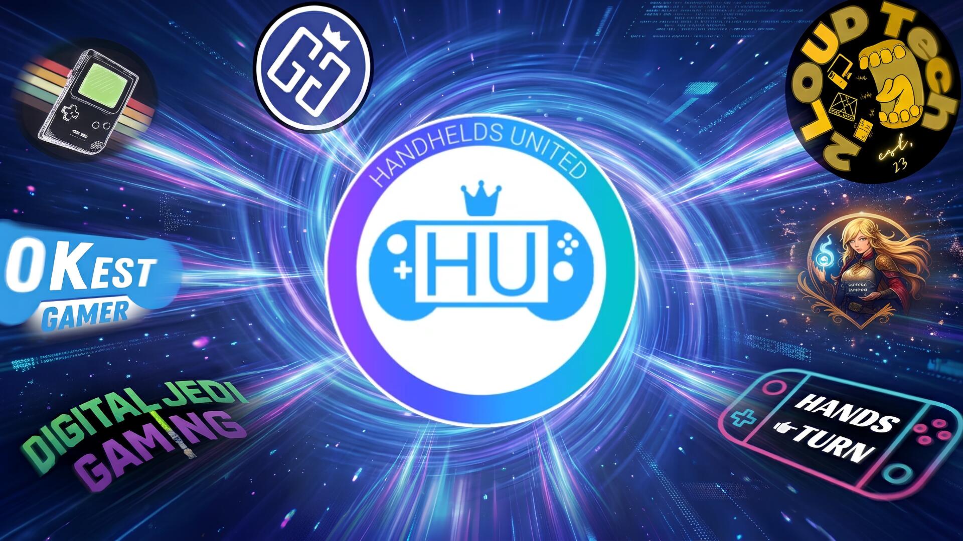 Discovery splash banner for Handhelds United Discord server