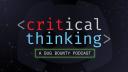 Discovery splash banner for Critical Thinking Podcast Discord server