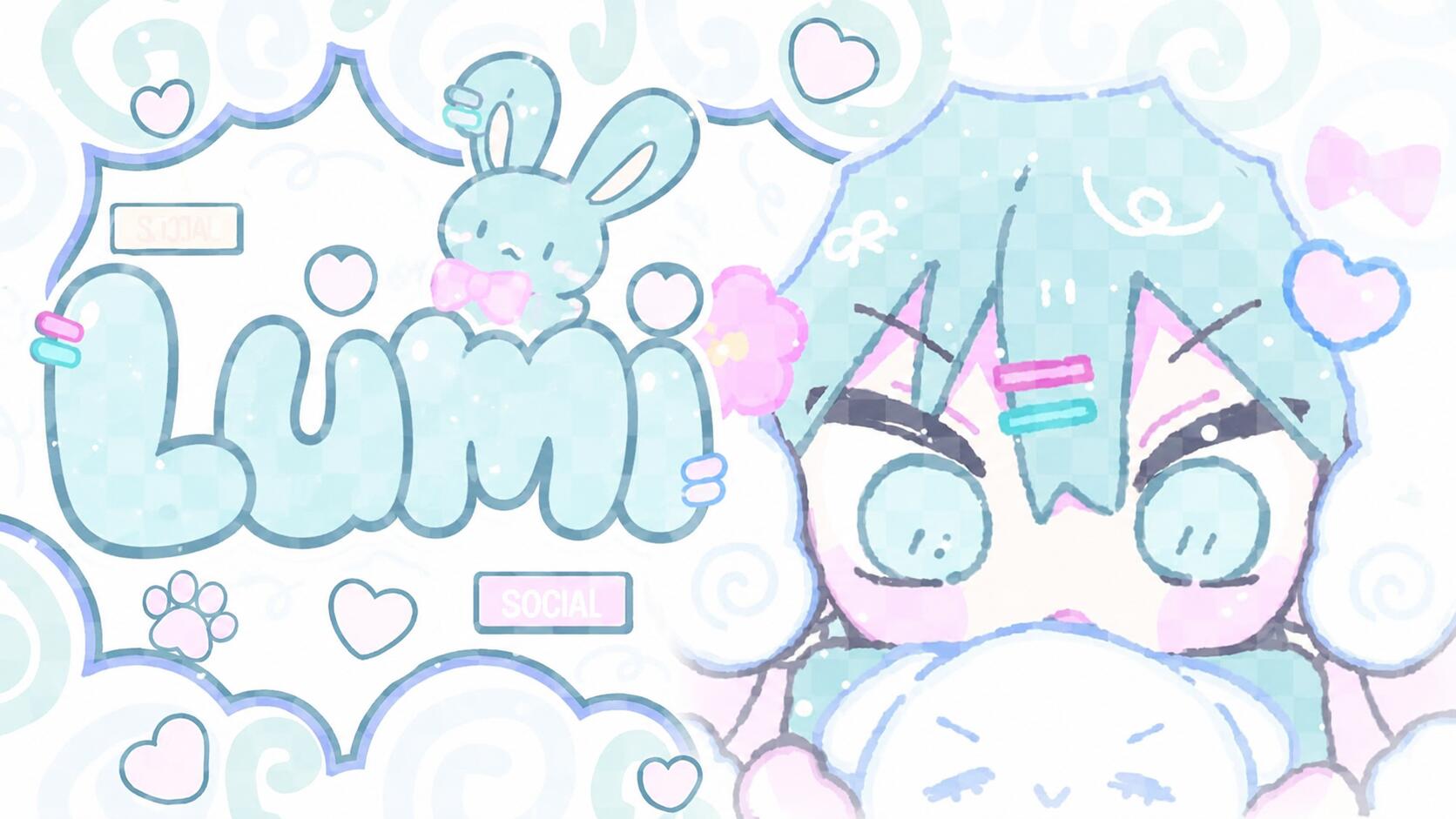 Discovery splash banner for Lumi 🐰 | Social • Chill • Friends • Active Chat • VC • Gaming • Anime • Memes • Emojis Discord server