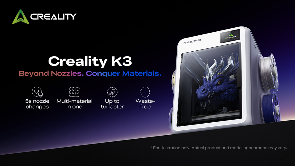 Discovery splash banner for Creality 3D Official Discord server