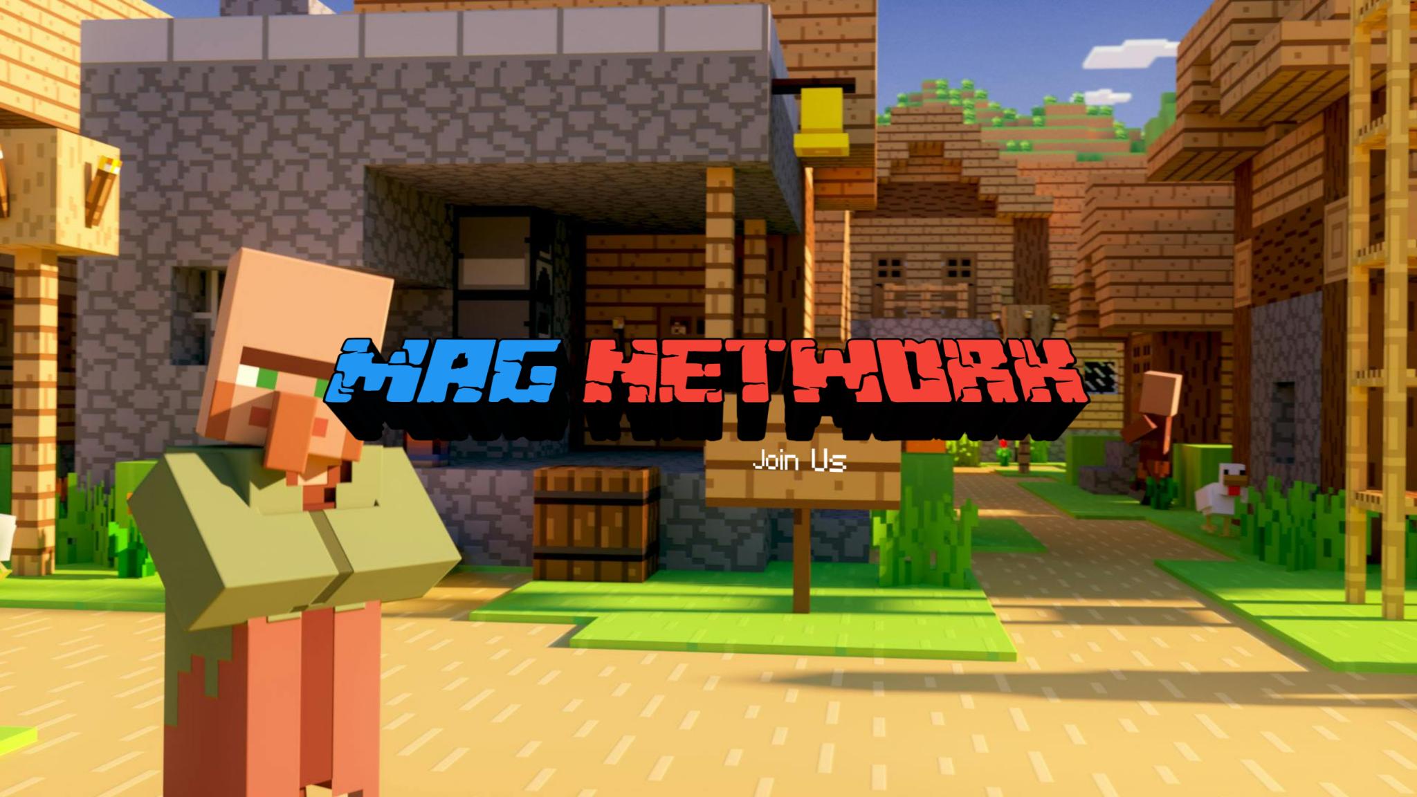 Discovery splash banner for MAG Minecraft Community Discord server