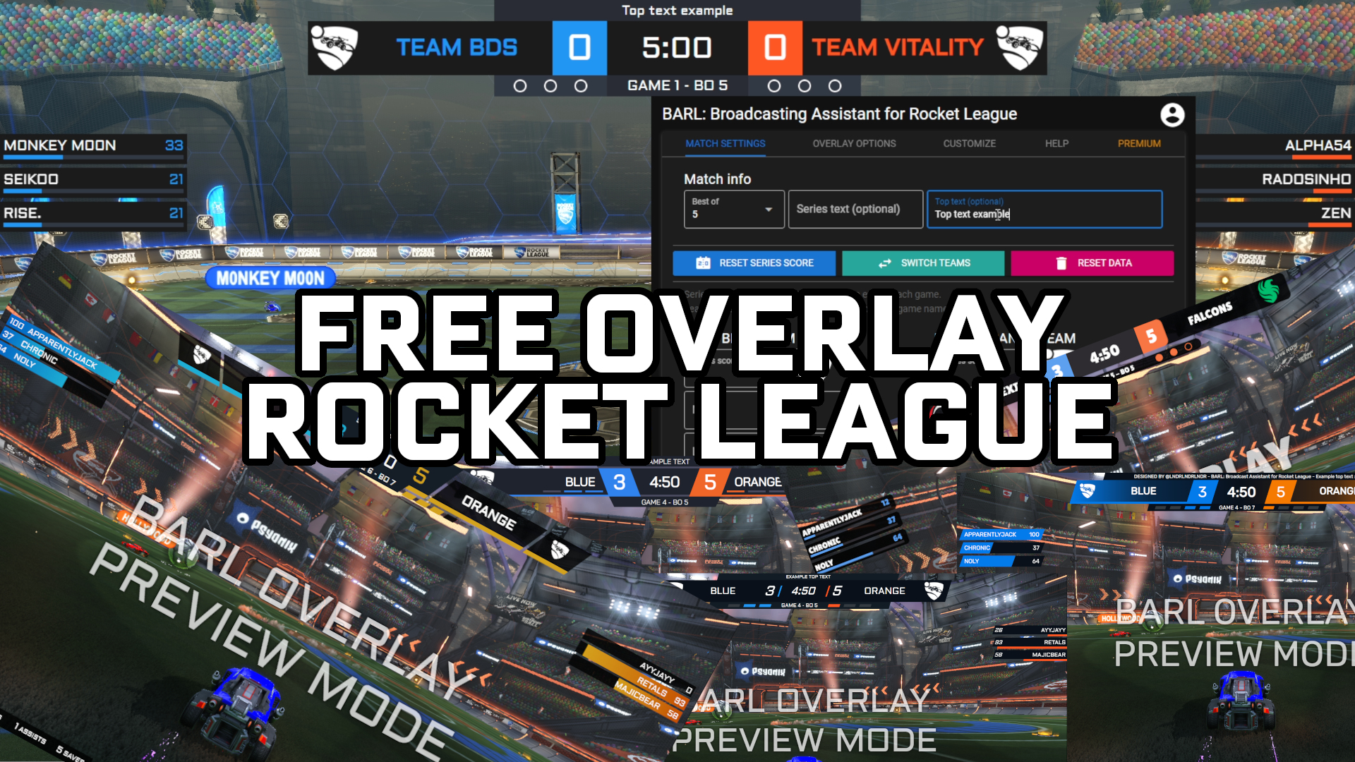 Discovery splash banner for BARL: Broadcast Assistant for Rocket League Discord server