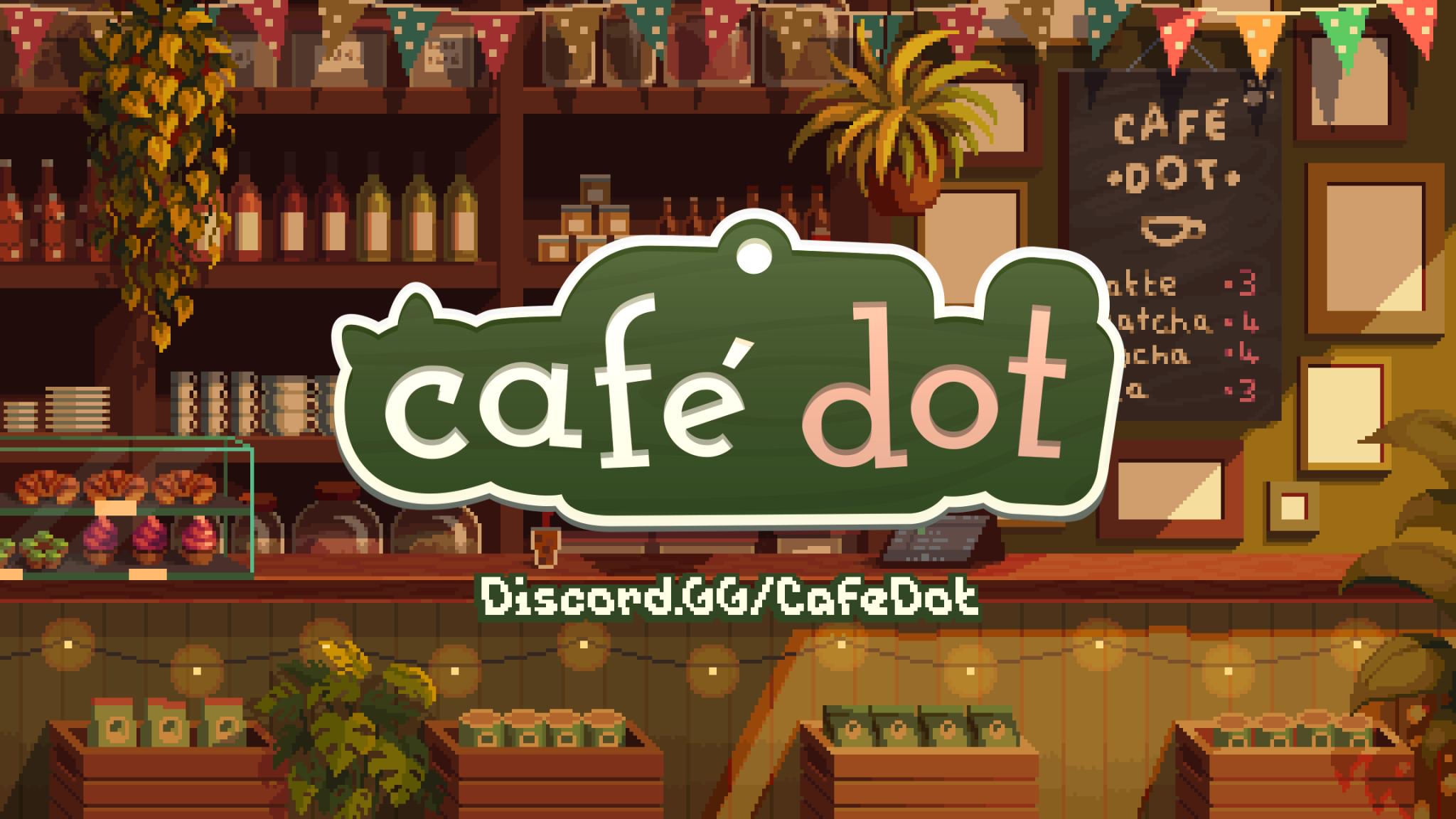 Discovery splash banner for Cafe Dot Discord server