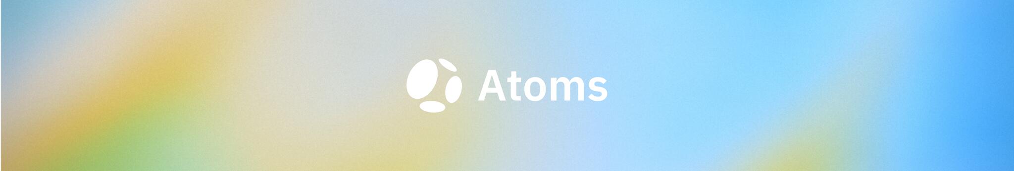 Discovery splash banner for Atoms Discord server