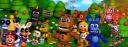 Discovery splash banner for FNAF WORLD: The Resurrection Discord server