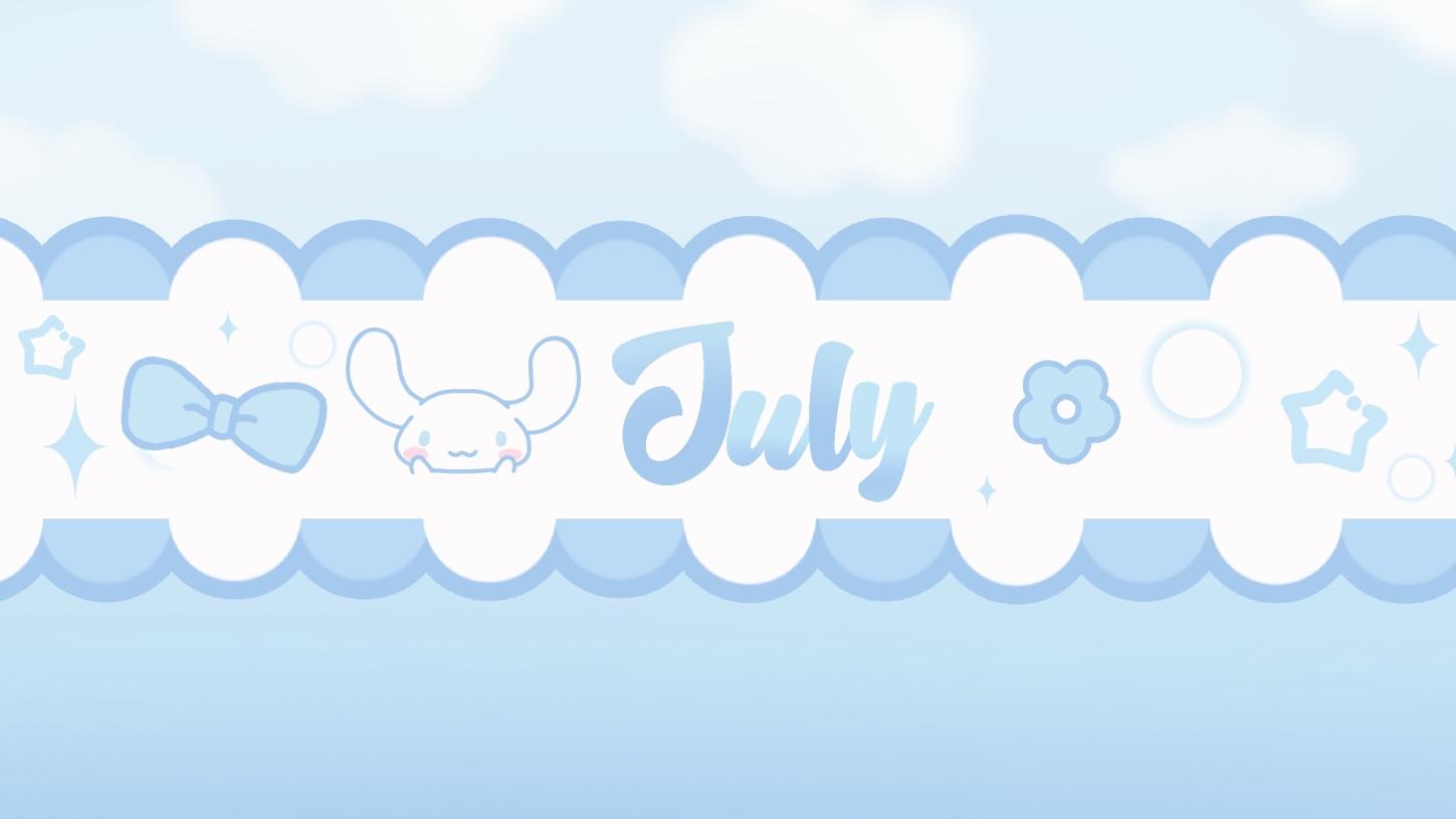Discovery splash banner for 🎐꒱ 𓂃 july ⊹ sociαl ⊹ giveαwαys ⊹ emotes Discord server