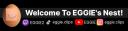 Discovery splash banner for EGGIE's Nest Discord server