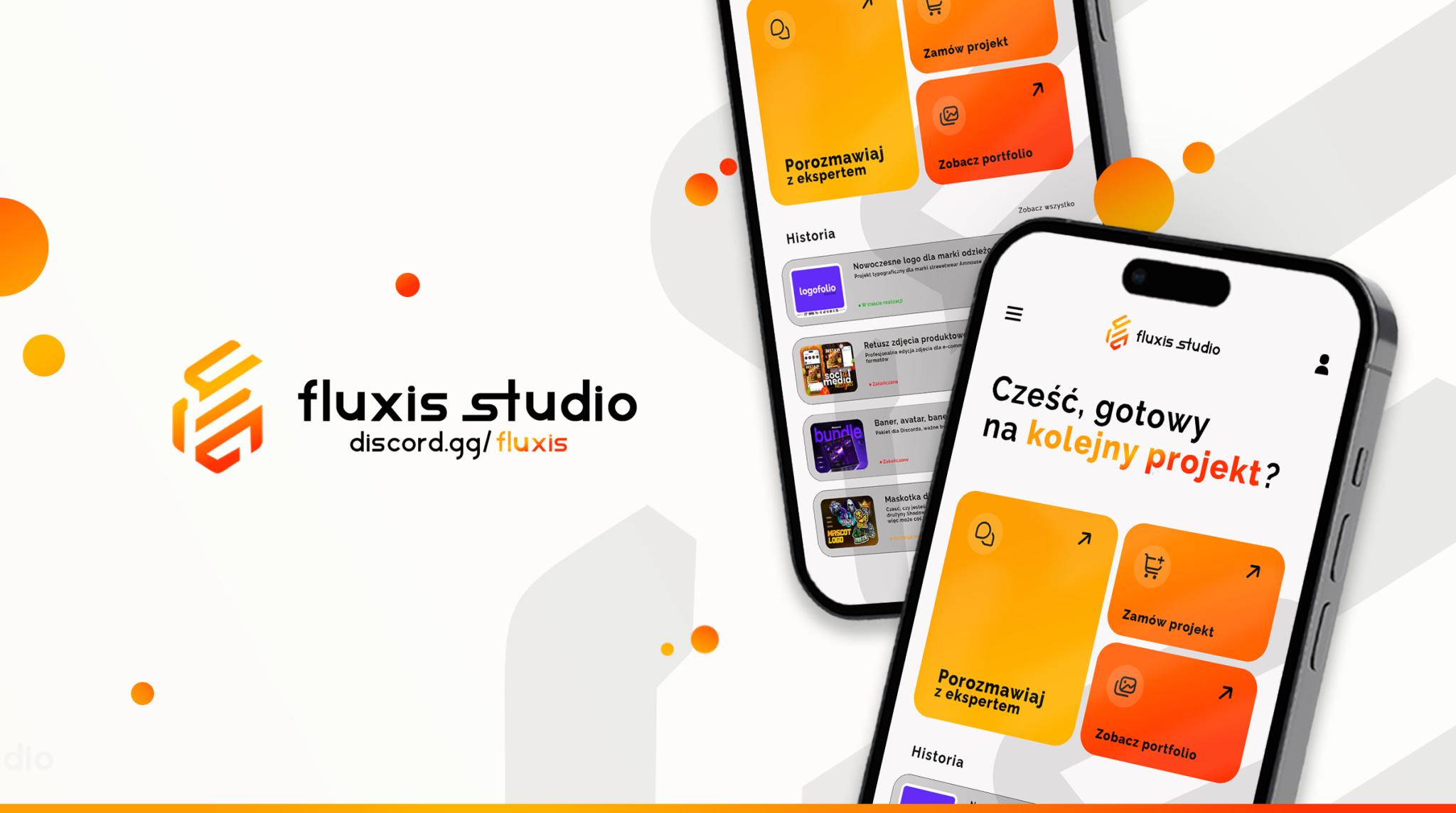 Discovery splash banner for Fluxis Studio™ ✦ Studio graficzne Discord server