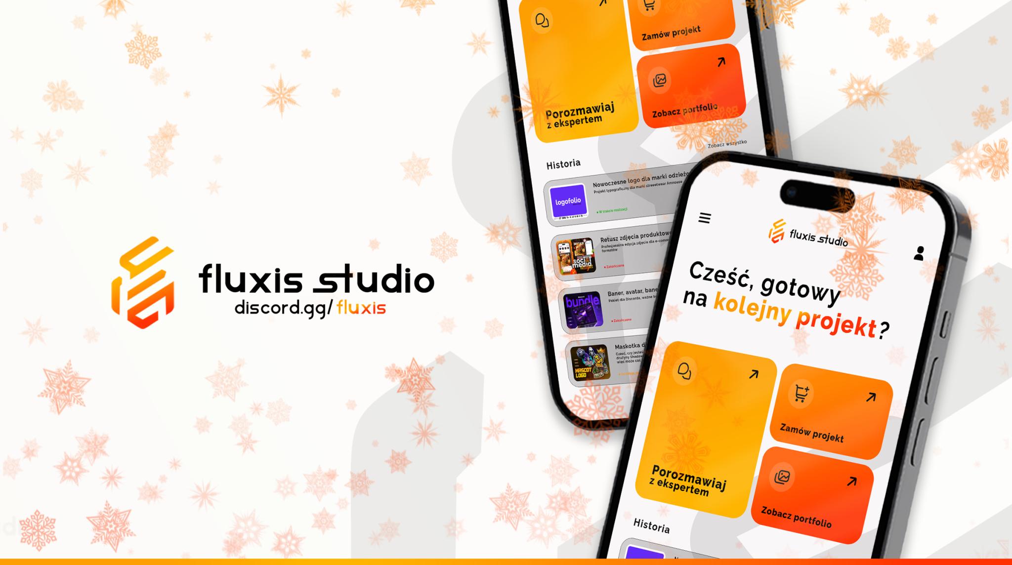 Discovery splash banner for Fluxis Studio™ ⛇ Studio graficzne ❆ Discord server