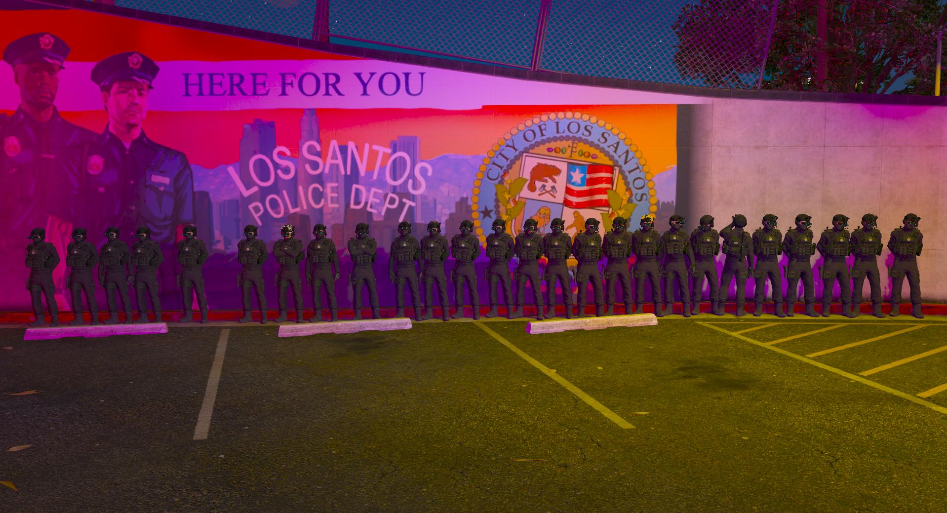Discovery splash banner for Los Santos Police Department #TR1 #YIKILMAZKALE Discord server