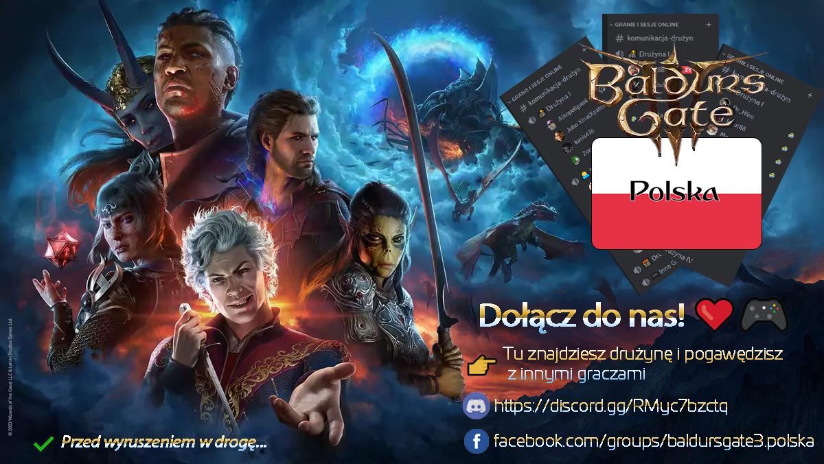Discovery splash banner for Baldur's Gate i D&D Polska (sesje!) | Gry RPG PL Discord server