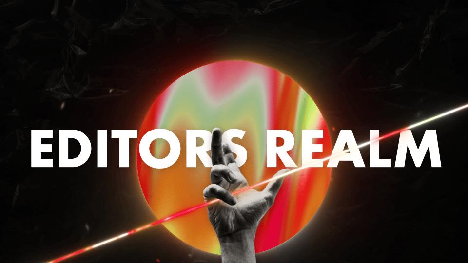 Discovery splash banner for Editors Realm Discord server