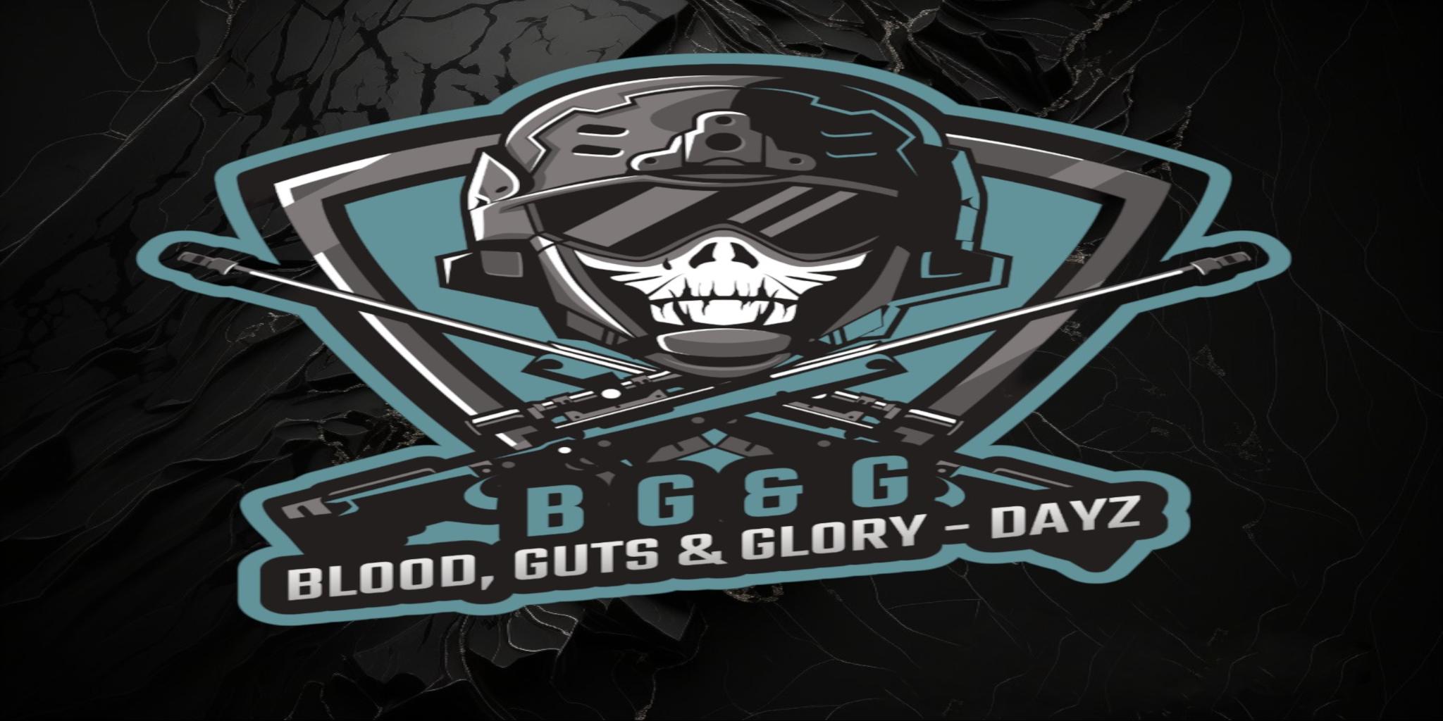 Discovery splash banner for Blood, Guts, and Glory Discord server