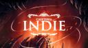 Discovery splash banner for Cafeteria Indie! ☕🪡 Discord server