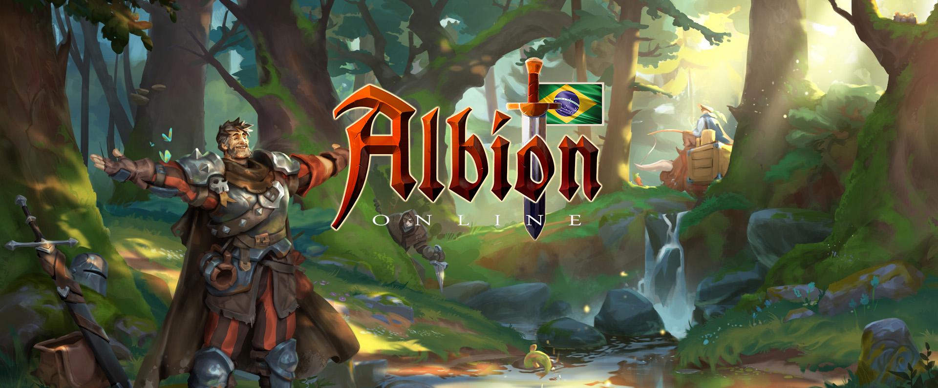 Discovery splash banner for Albion Online Brasil Discord server