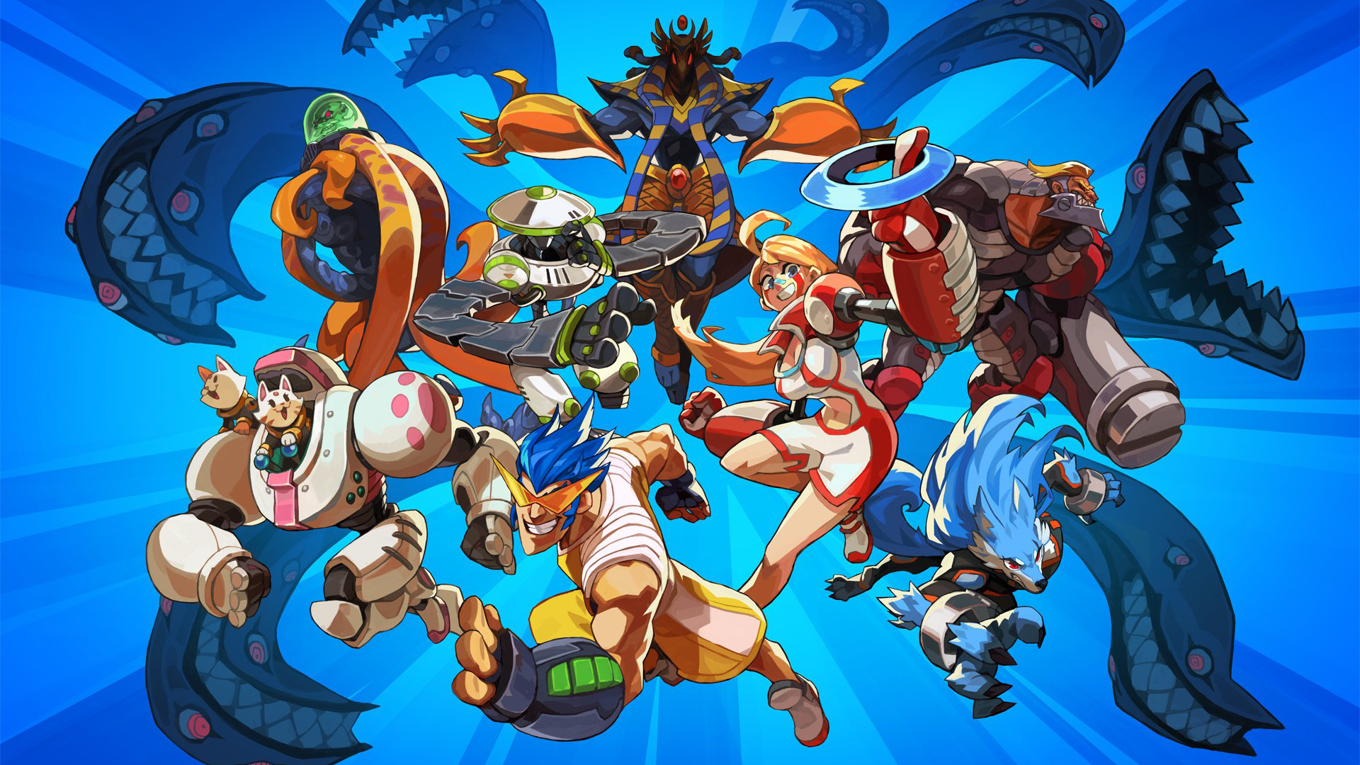 Discovery splash banner for Shot One Fighters! Discord server