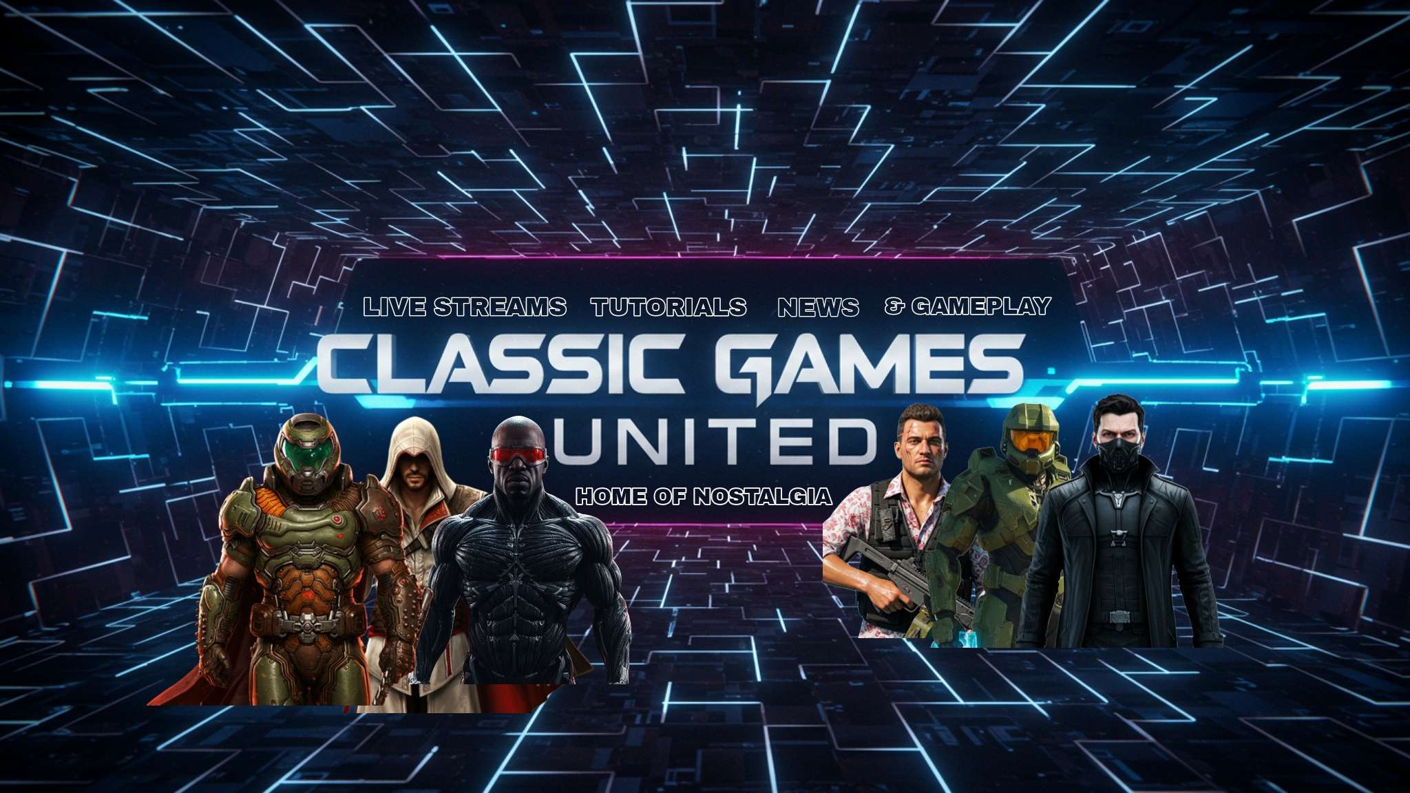 Discovery splash banner for 💻🎮Classic Games United Discord server