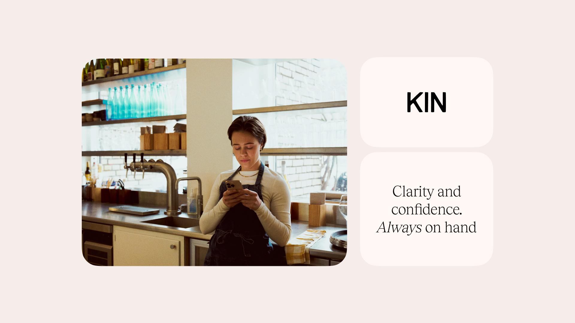 Discovery splash banner for Kin Personal AI Discord server