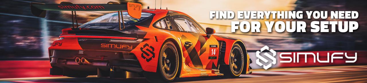 Discovery splash banner for Simufy Community Discord server