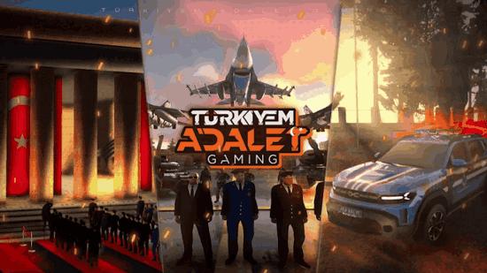 Discovery splash banner for Türkiyem Adalet Gaming Discord server