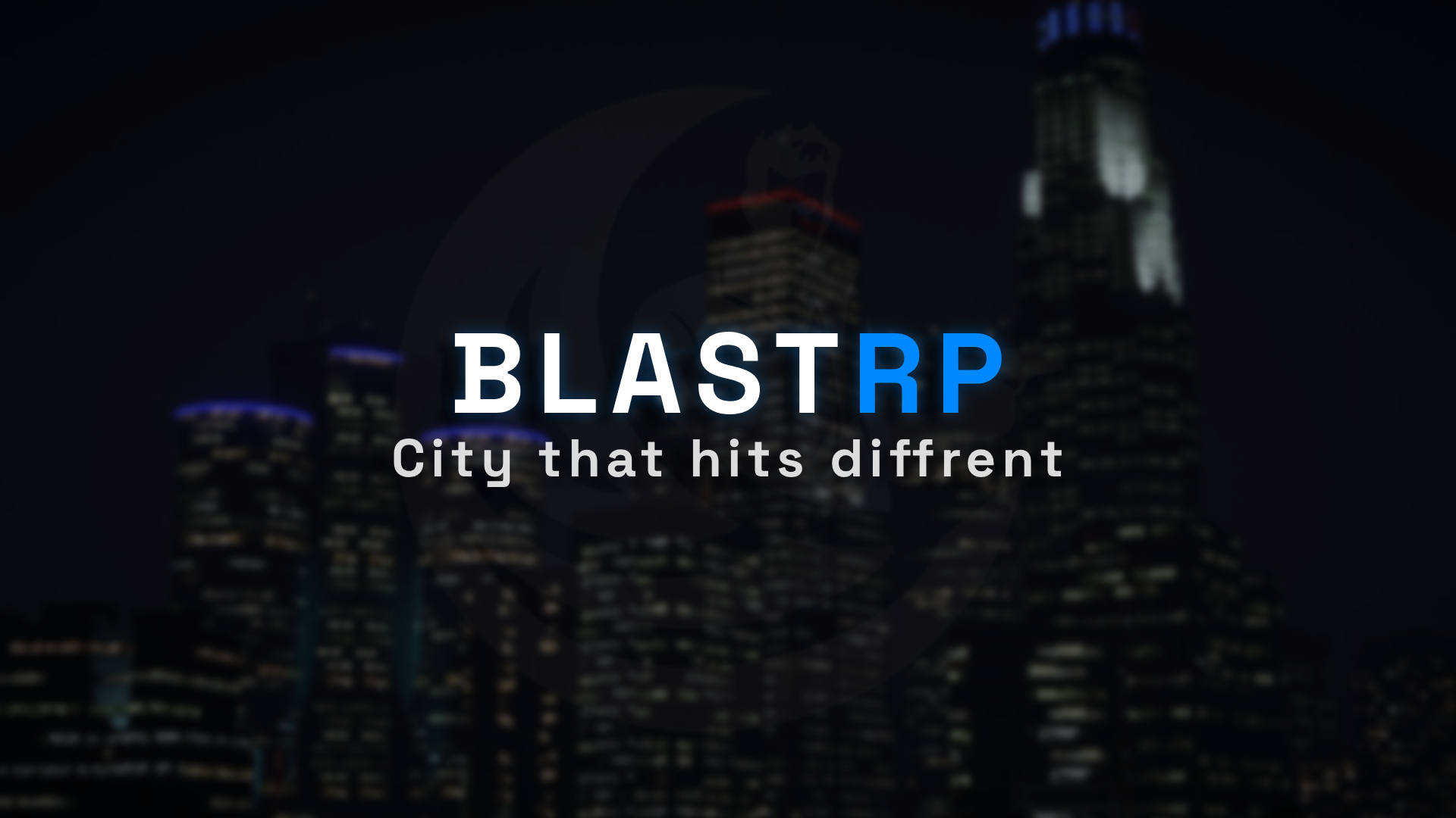 Discovery splash banner for BlastRP | WL-ON Discord server