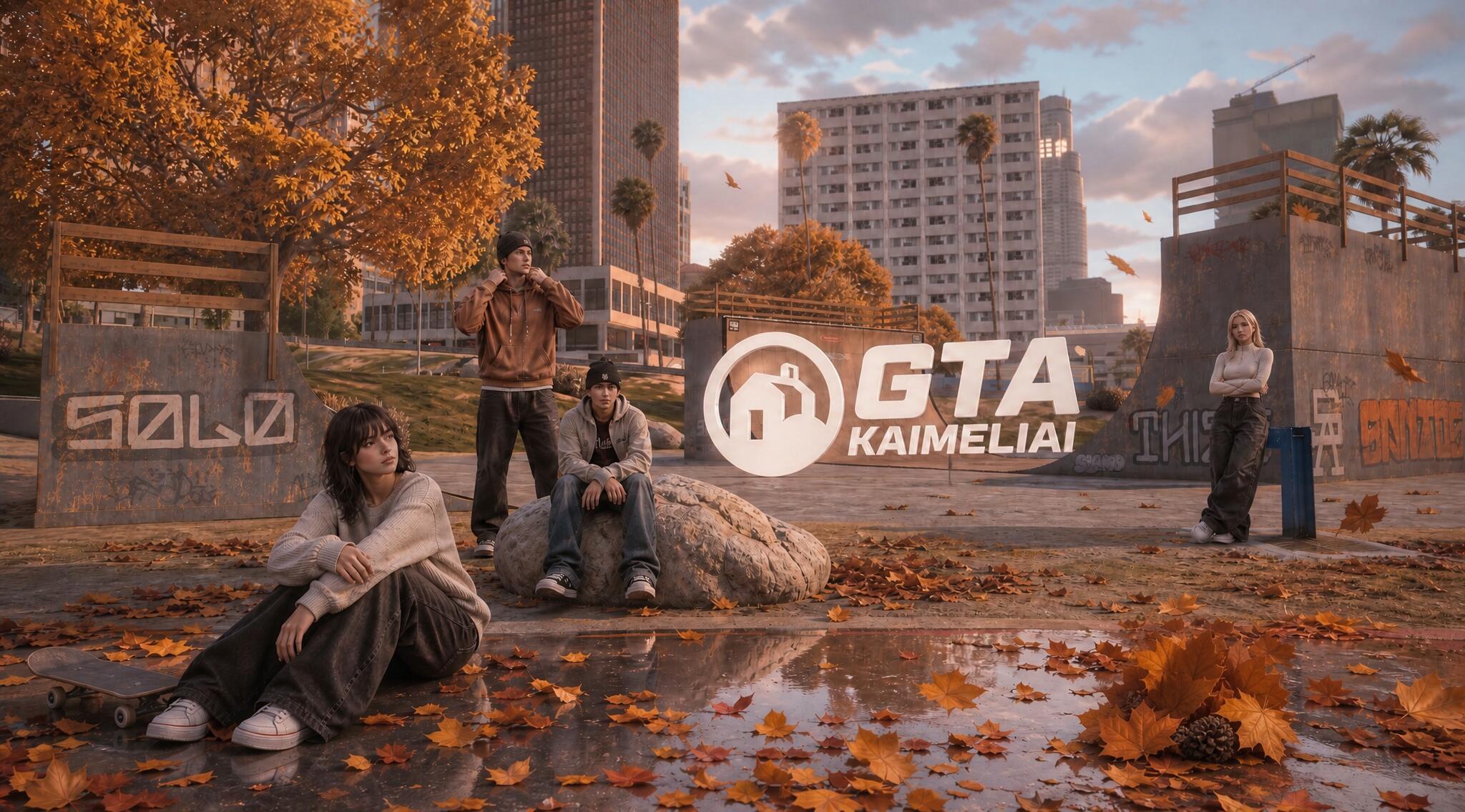 Discovery splash banner for GTAKaimeliai.lt Discord server