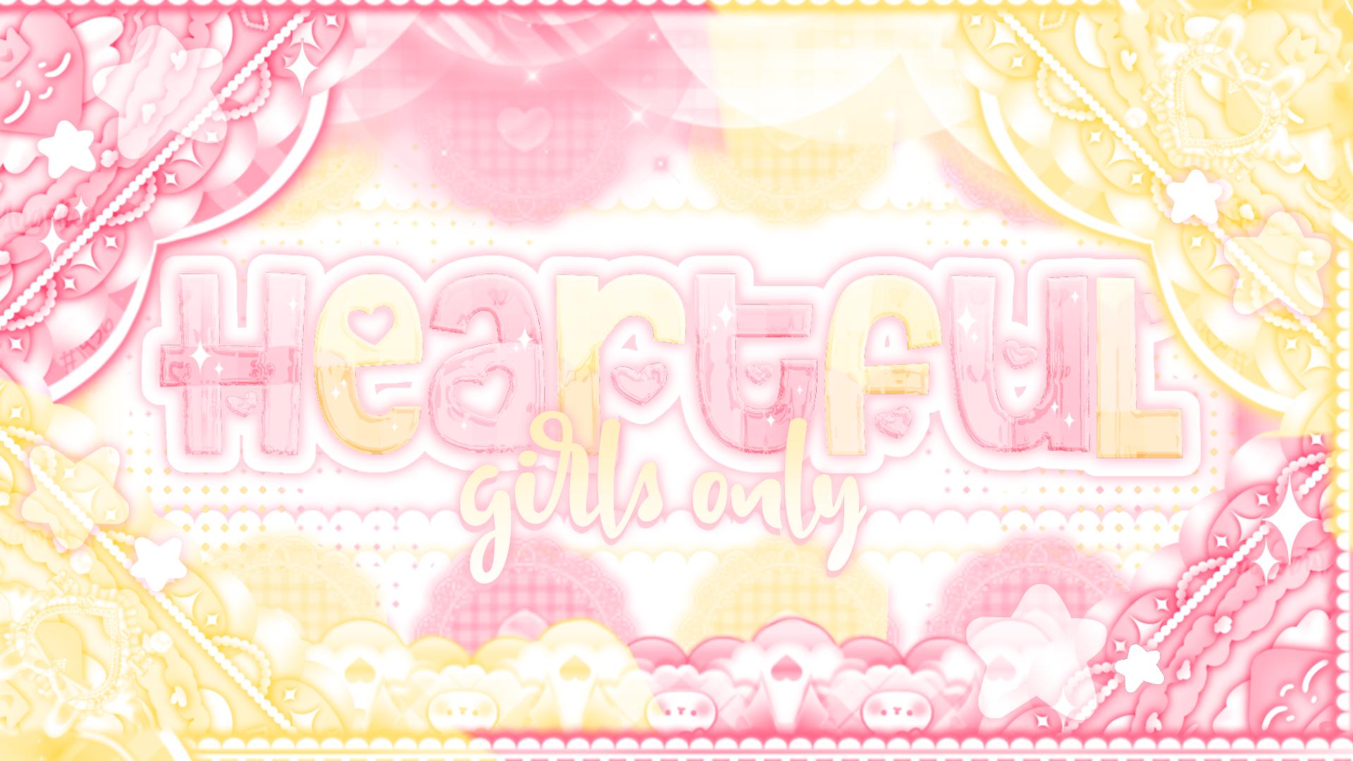 Discovery splash banner for heartful โก afab only Discord server