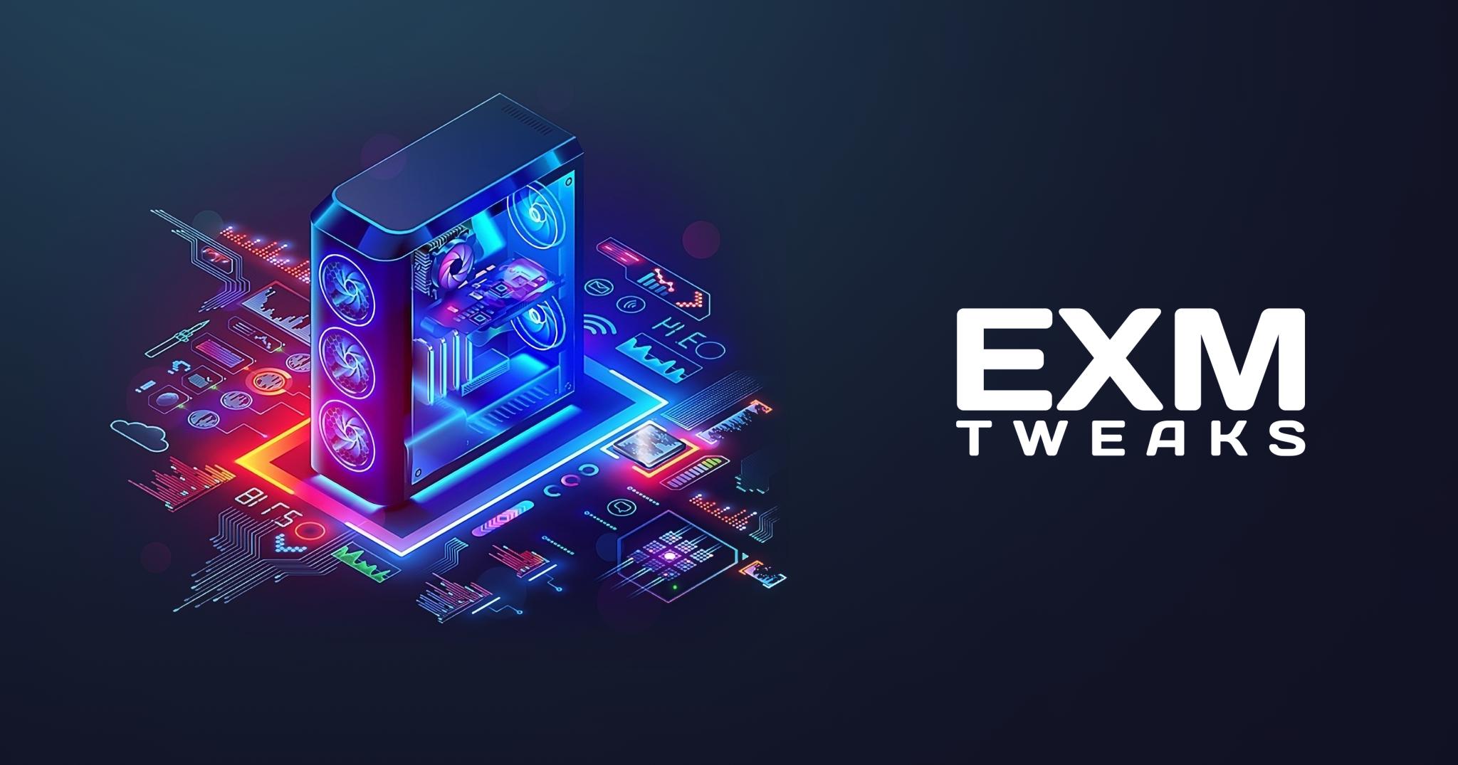 Discovery splash banner for EXM Tweaks Discord server