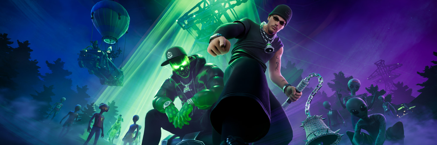 Discovery splash banner for Official Fortnite Festival Discord server