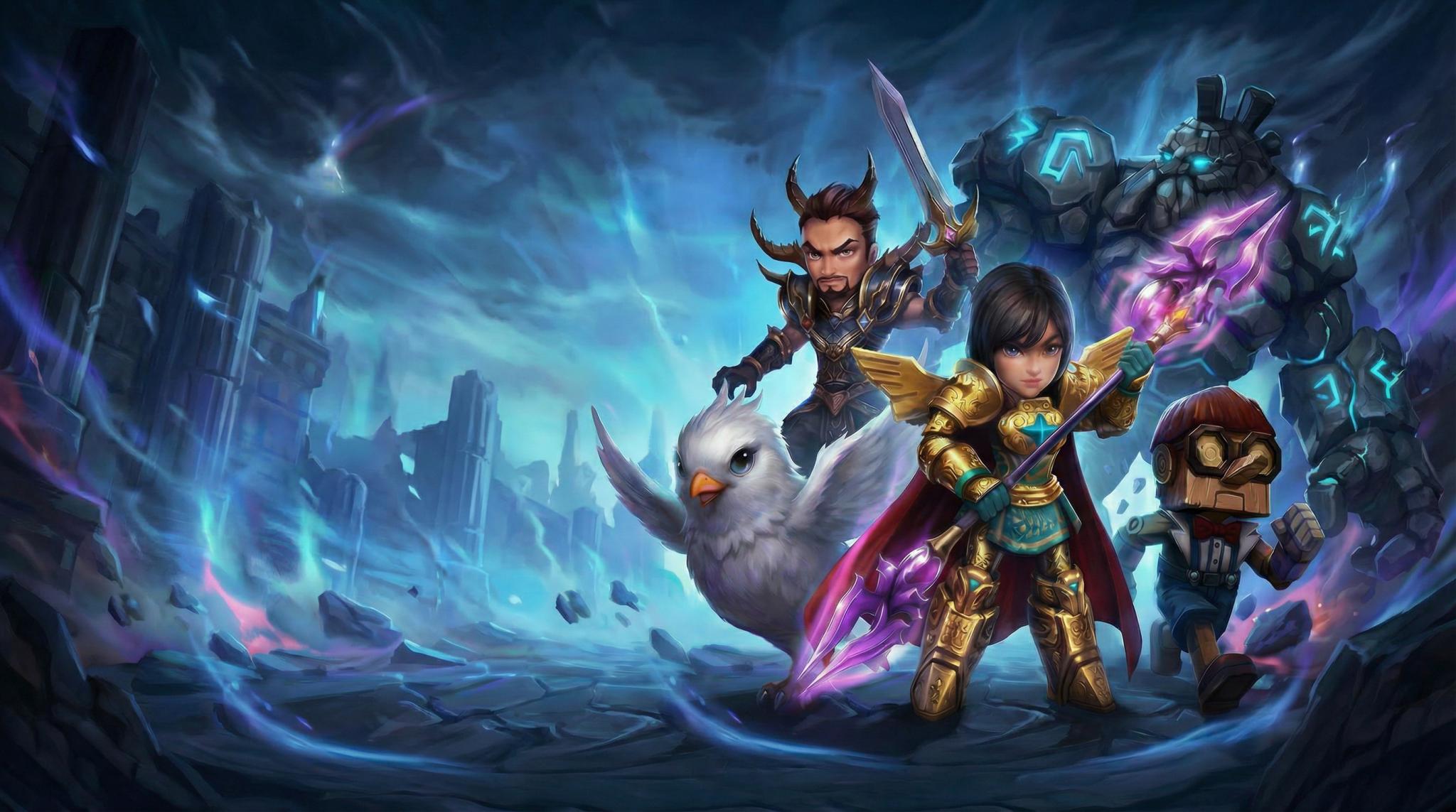 Discovery splash banner for Gods War Online Discord server