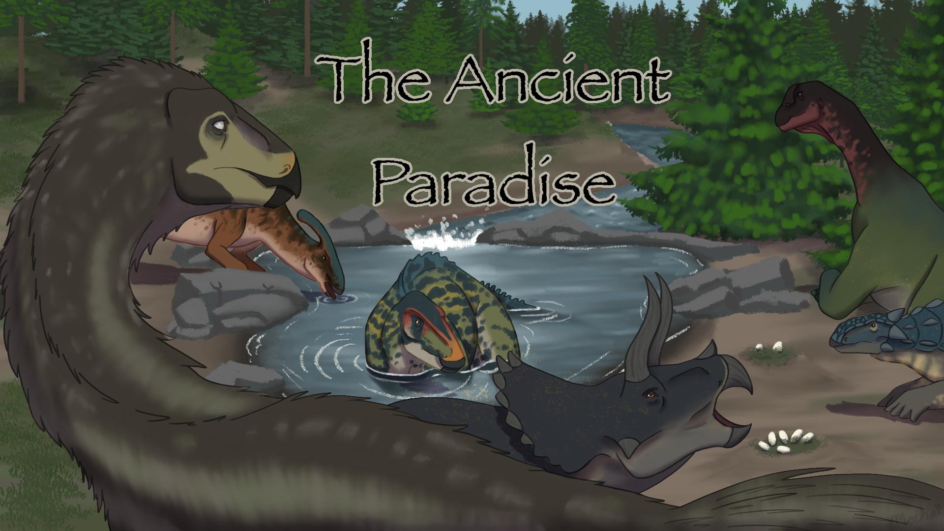 Discovery splash banner for The Ancient Paradise Discord server