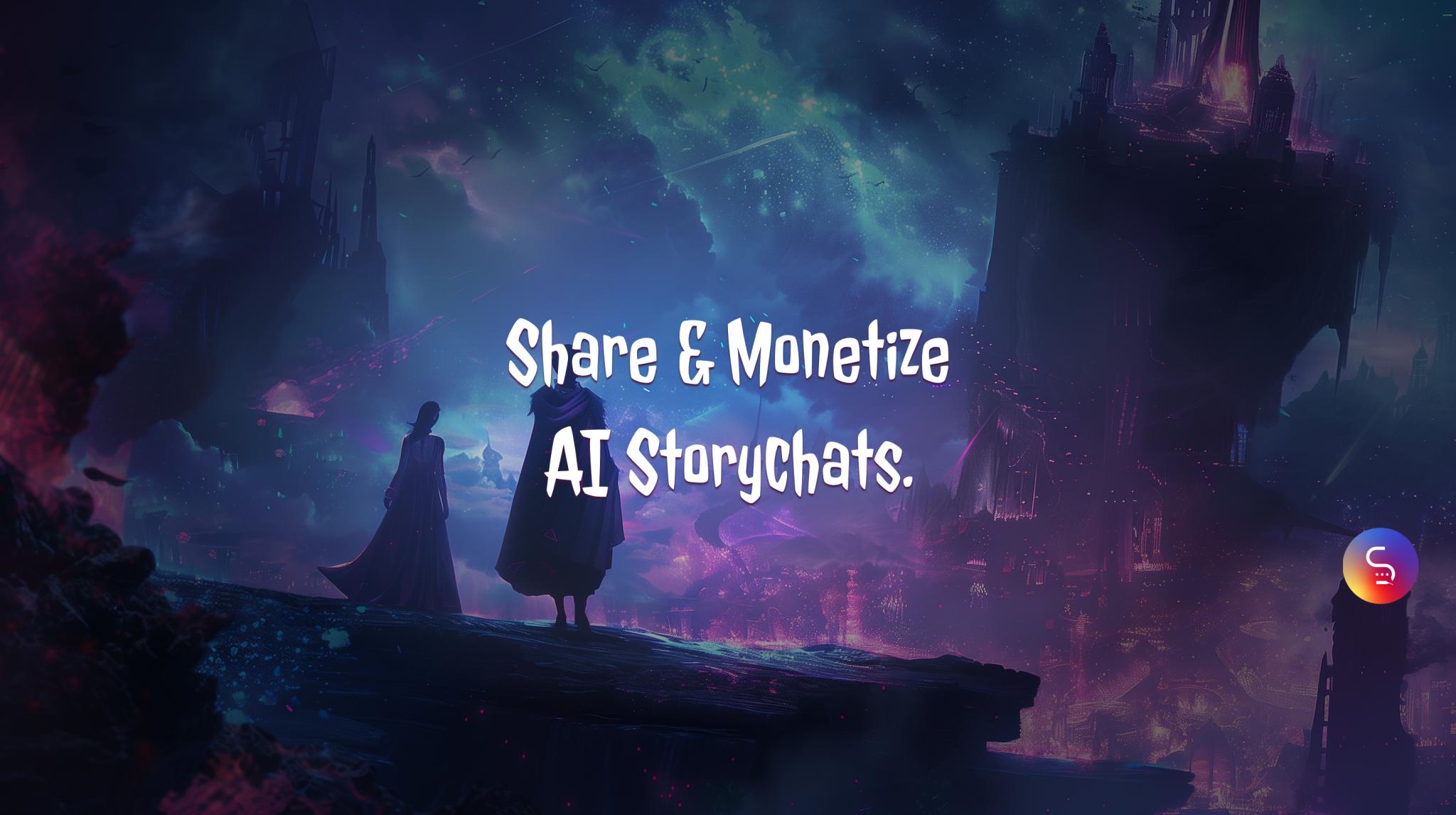 Discovery splash banner for Storychat.app Discord server