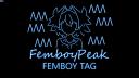 Discovery splash banner for 🔵 Femboy Peak 🔵 (Blue Femboy Tag) Discord server