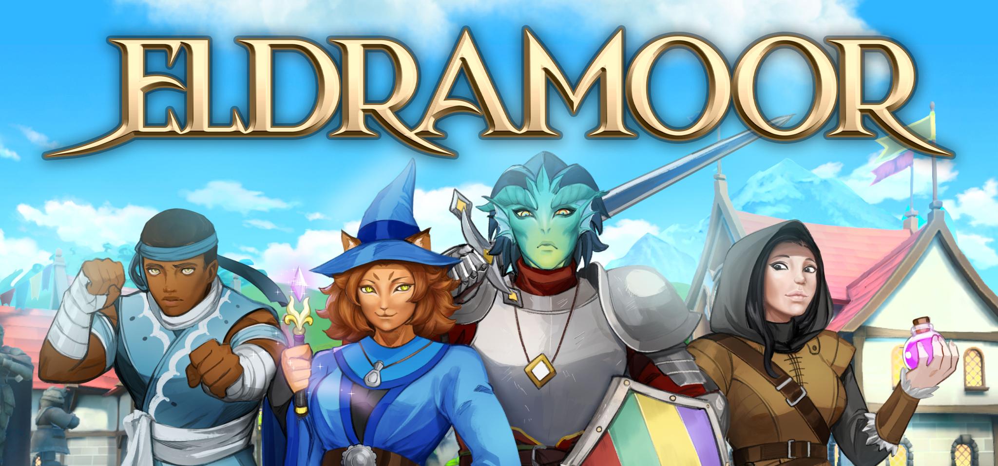 Discovery splash banner for Eldramoor: Haven in the Mist Discord server