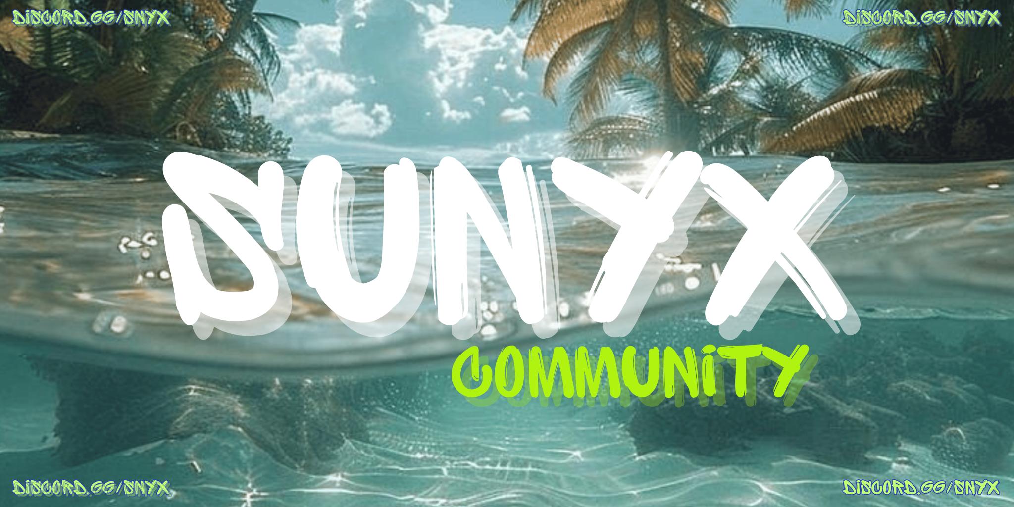 Discovery splash banner for Sunyx Community 🍃 Discord server